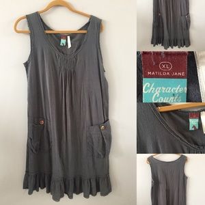 Matilda Jane dress  grey. xL